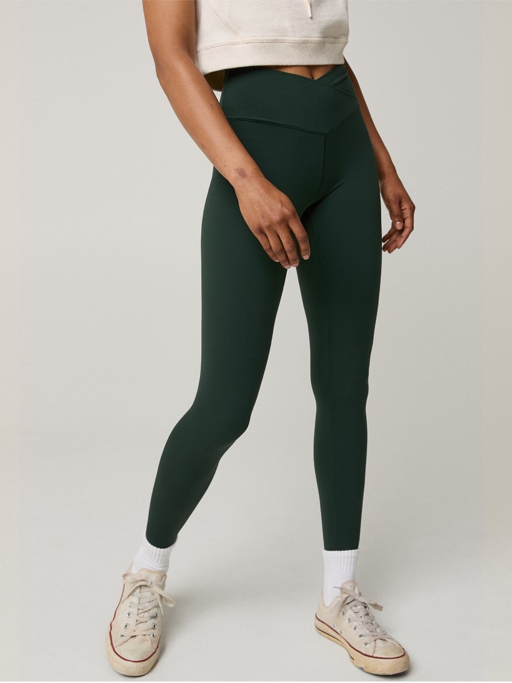 aerie | NWOT | Deep Green OFFLINE Real Me High Waisted Crossover Legging